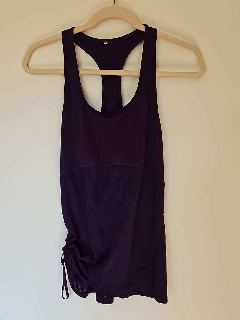 Fabletics L Dark Purple Racerback Tank Top - Picture 2 of 6